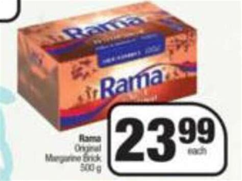Rama Original Margarine Brick 500g Offer At Spar