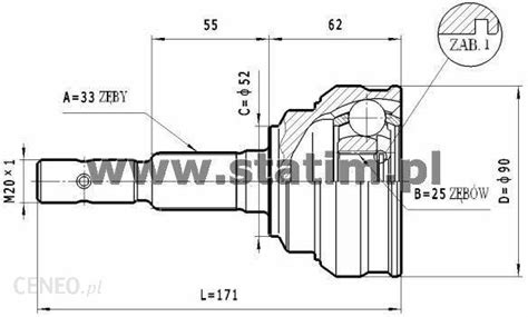 Przegub Statim Zestaw Przegubu Półoż Napędowa C 252 Opinie i ceny na