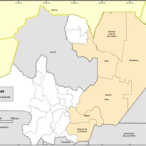 Mapa De La Ubicaci N Geogr Fica De La Provincia De Salta Rep Blica