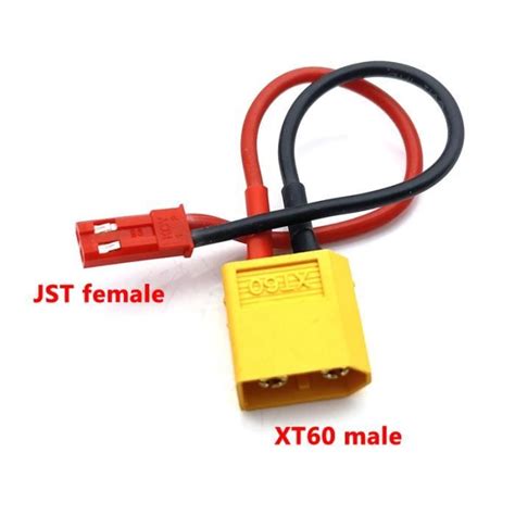 JQ 056C Connecteur XT60 XT30 T mâle femelle vers JST adaptateur de