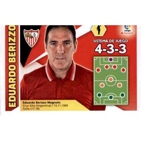 Venta Cromo De Eduardo Berizzo Sevilla Liga Este 2017 18