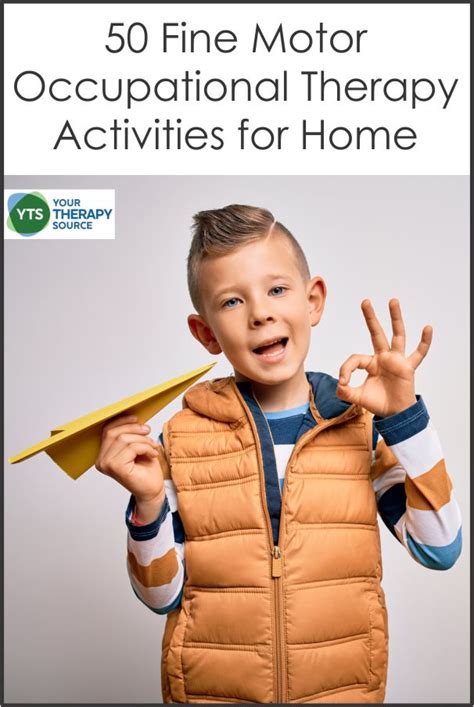 50 Fine Motor Occupational Therapy Activities at Home - Your Therapy Source