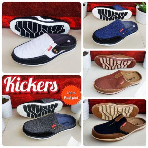 Jual Sepatu Pria Sepatu Selop Kickers Pria Slop Pria Sepatu