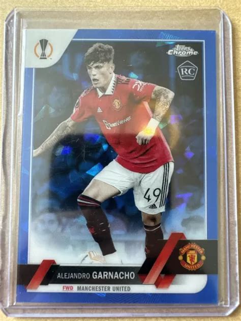 Alejandro Garnacho Sapphire Topps Ucc Rookie Manchester United