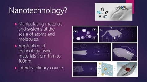 Applications of nanotechnology