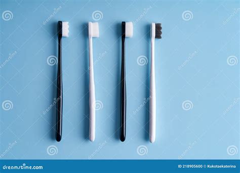 Trendy Soft Bristled Toothbrushes Popular Toothbrushes Stock Photo