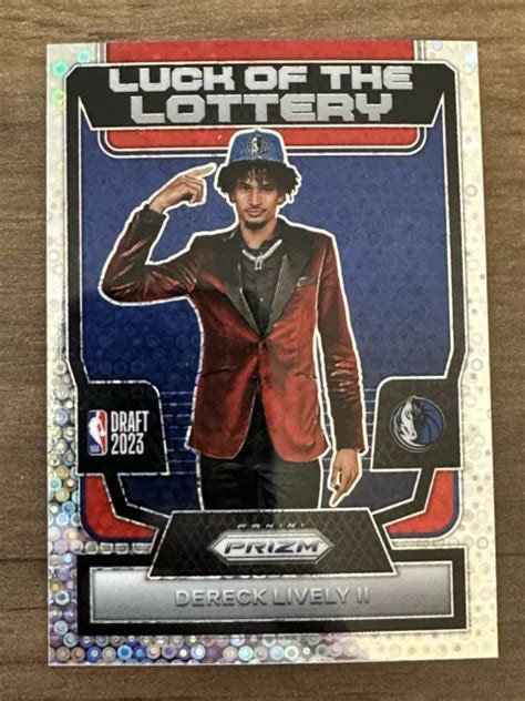 Panini Prizm Derek Lively Silver Discoteca Luck Of The Lottery