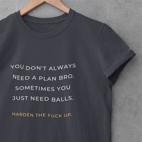 Harden The Fuck Up Short Sleeve Uni Sex T Shirt Motivational Etsy