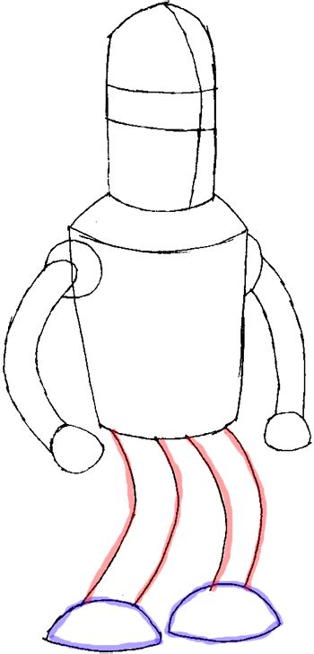 How To Draw Bender From Futurama With Easy Step By Step Drawing