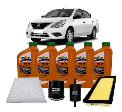 Kit Revisão Troca De Oleo 5w30 Versa 1 6 2011 A 2020 Nissan