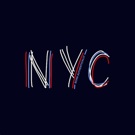 Premium Vector New York City Simple Typography Illustration Design