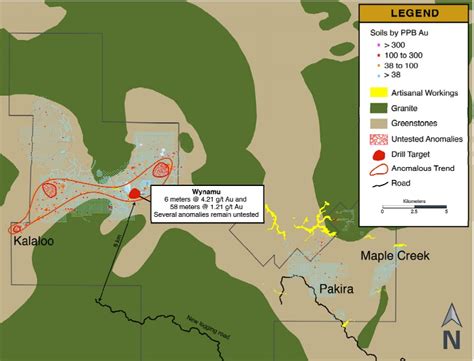 guyana goldfields produces  ounces gold  september caesars report