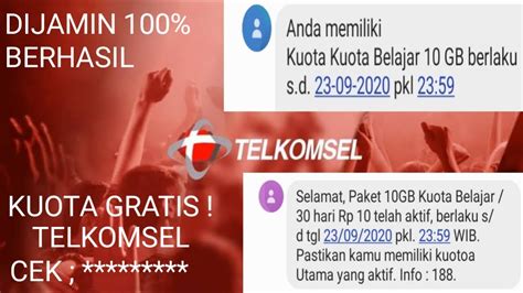 Kode Dial Kuota Gratis Dari Telkomsel Modal Rp Dapat Gb Hari