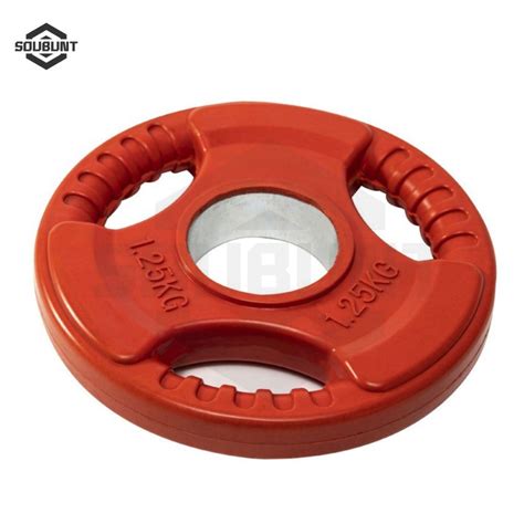 3 Holes Colorful Rubber Coated Plates Bumper Plate Weight Plates China Rubber Bumper Plate And