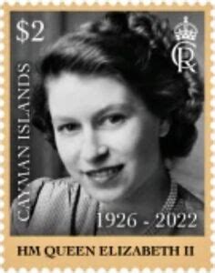 Stamp Queen Elizabeth Ii Memorial Tribute Cayman Islands Queen