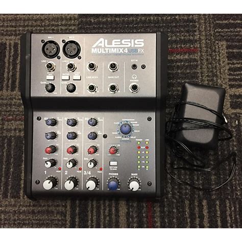 Used Alesis MultiMix 4 USB FX 4 Channel Unpowered Mixer Guitar Center