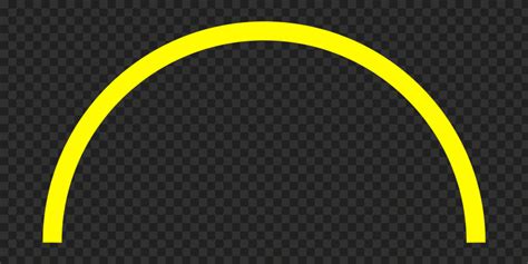 Hd Half Semi Circle Border Yellow Frame Png Citypng