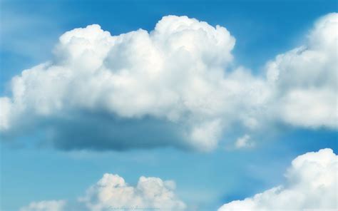 Wallpaper White Clouds Under Blue Sky During Daytime Background