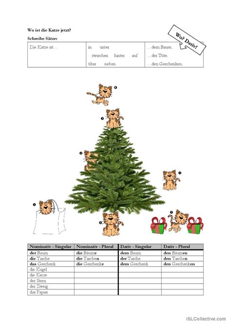 Pr Positionen Weihnachte Deutsch Daf Arbeitsbl Tter Pdf Doc