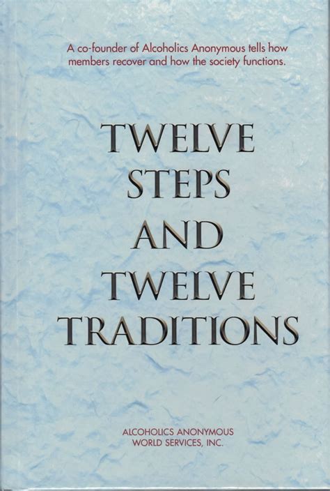 Aa Twelve Steps And Twelve Traditions Hardback Book Recoveryshop