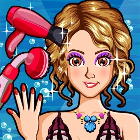 A Mermaid Princess Salon Spa Makeover Fun Little Nose And Leg Make Up