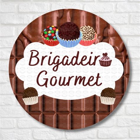 100 Adesivos Sabor Brigadeiro Gourmet Para Bolo Cone Doces Elo7