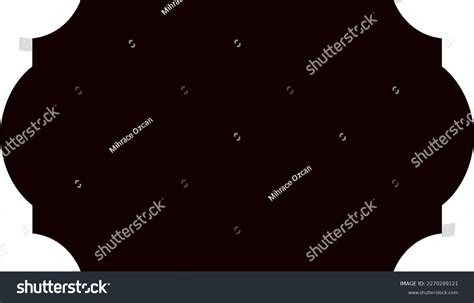 Blank Black Frame Label Vector Illustration Stock Vector Royalty Free