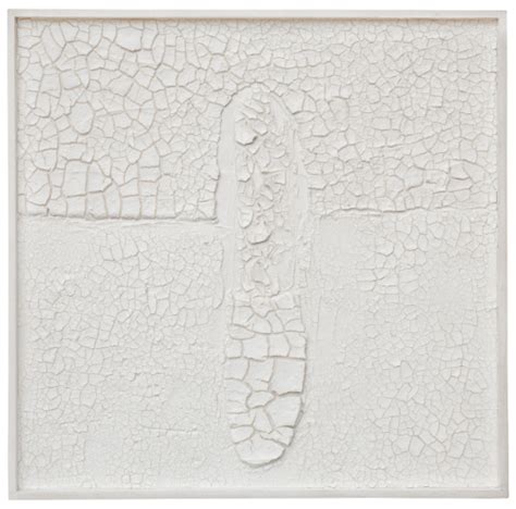 ALBERTO BURRI 1915 1995 BIANCO CRETTO Signed On The Reverse