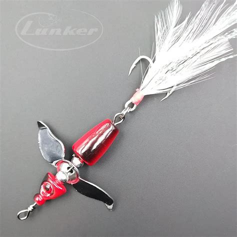 Lunker Propeller Fishing Lure G Noisy Spinner Spinning Bait Rotating