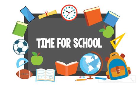 School Animated Clipart-time for school with moving education icons animated clipart