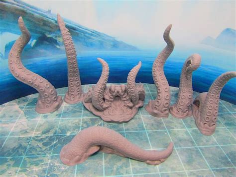 Kraken Monster Miniature Dnd Terrain 3d Printed For 59 Off