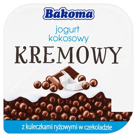 Bakoma Kremowy Jogurt Kokosowy Z Kuleczkami Ry Owymi W Czekoladzie