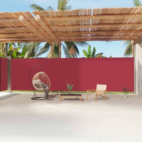 Toldo Lateral Retr Ctil Rojo X Cm