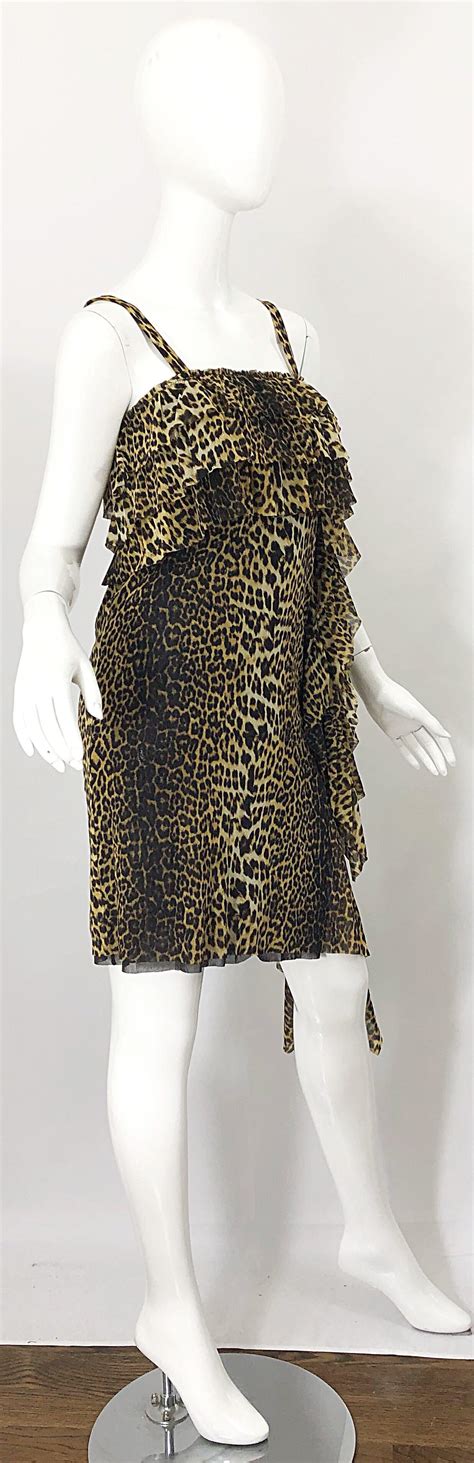 Vintage Jean Paul Gaultier 1990s Leopard Cheetah Animal Print 90s Sash