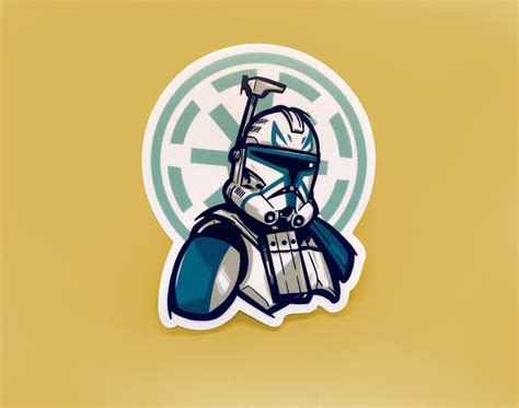 Star Wars Sticker Clone Rex Vinyl Sticker Laptop Sticker Etsy