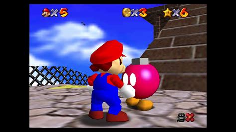 Super Mario 64 Course 2 Whomps Fortress Red Bob Omb Unlock