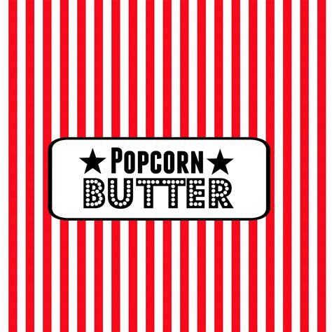 Movie Night Party “Popcorn Bar”- Free Printable Food Labels - SuperMommy