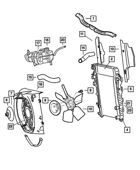 Radiator And Related Parts For 2006 Jeep Liberty Mopar Estore