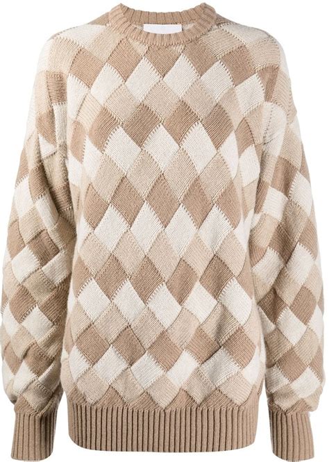 Ami Amalia Jeu De Carres Argyle Merino Wool Jumper Shopstyle Knitwear