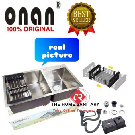 Jual PAKET LENGKAP KITCHEN SINK ONAN 8245 PAKET BAK CUCI PIRING