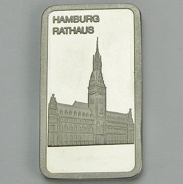 SØLVBARRE 1 ounce FINSØLV Hamburg Rathaus ebuy dk