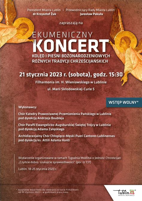 Ekumeniczny Koncert Kolęd i Pieśni Bożonarodzeniowych 21 01 2023