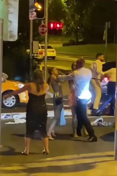 Wedding Reception Descends Into Street Brawl In Australia