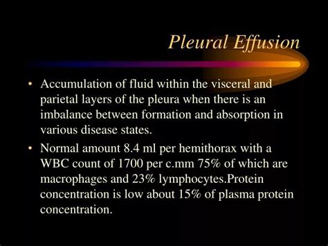 Ppt Pleural Effusion Powerpoint Presentation Free Download Id 217914