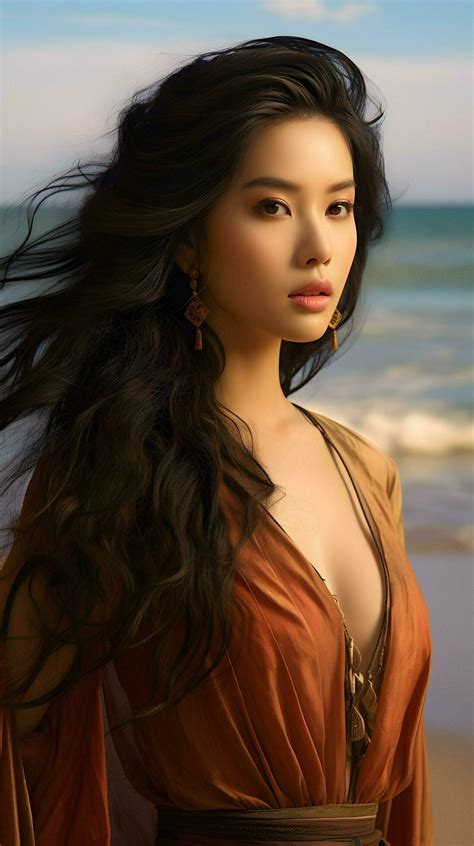 Beautiful young Asian woman portrait, cute girl wallpaper background ...