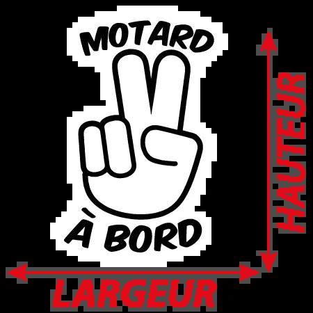 Autocollant Motard à Bord Zone Stickers