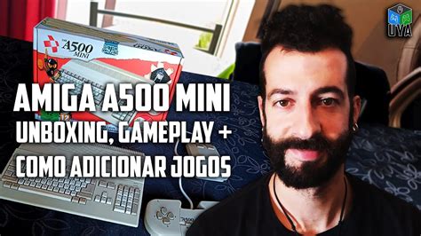 Amiga A Mini Unboxing Gameplay Como Adicionar Jogos Youtube