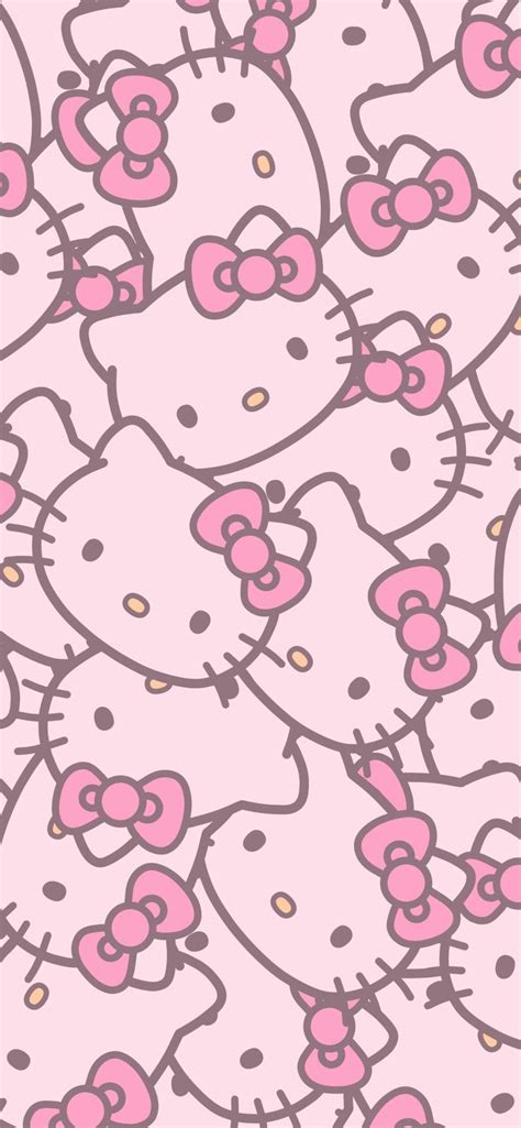 hello kitty wallpaper in pink and gold