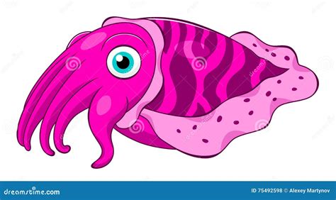 Cartoon Cuttlefish Vector Illustration | CartoonDealer.com #743668