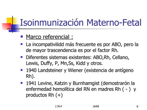 IsoinmunizacióN Materno Fetal PPT